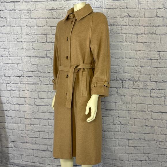Vintage The Gleneagles Crange of Scotland, cashmere wool long coat size 8-10 - Picture 7 of 12